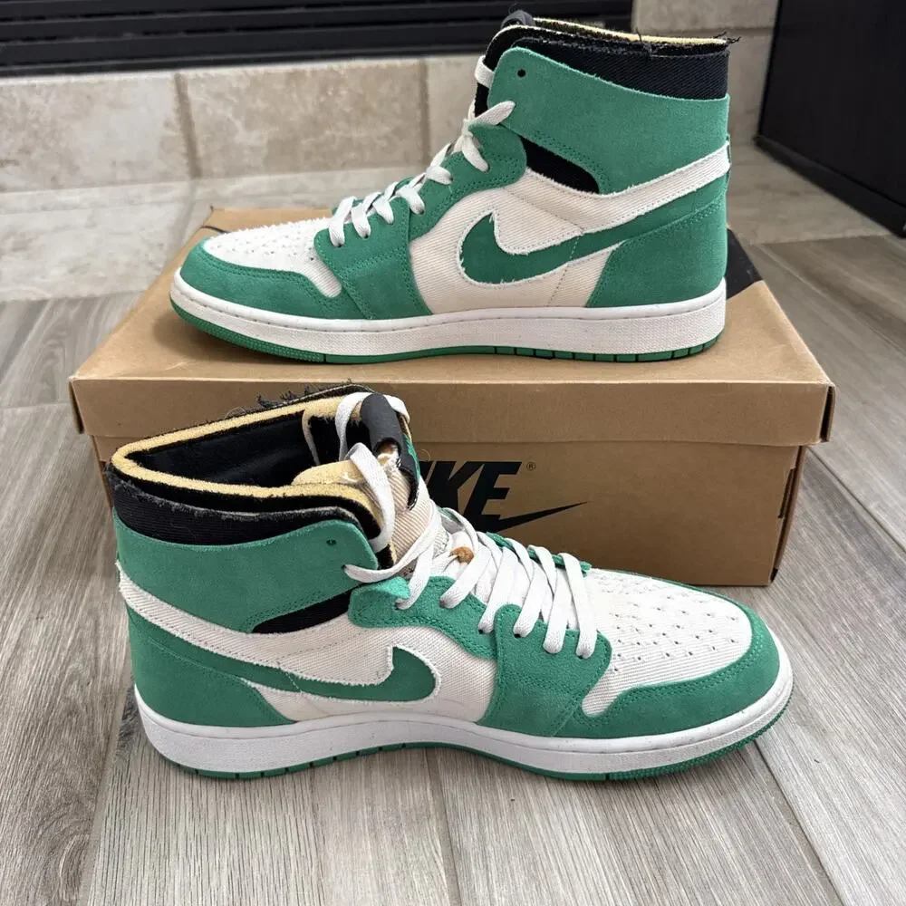 Size 12 - Jordan 1 Zoom Air CMFT CT0978-300 Stadium Green Deconstructed Sail